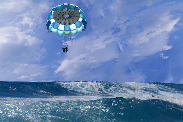 Parasail over Cancun